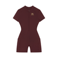 Women's Quarter-Zip Short Sleeve Romper
